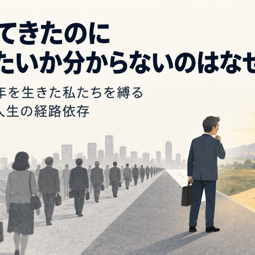 頑張ってきたのに「何をしたいか分からない」のはなぜ？―失われた30年を生きた私たちを縛る「他人軸」と人生の経路依存