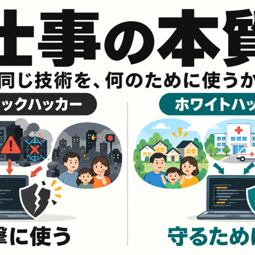 ホワイトハッカーとブラックハッカーの違いとは？「スキルの活かし方」から考える仕事の本質